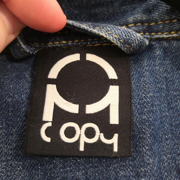 C1RCA Copy Collection Denim Distressed Jean Jacket - Picture 3 of 10